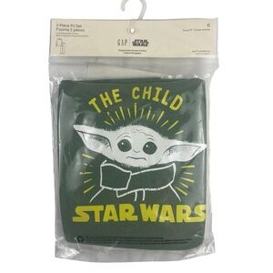 GAP Kids Star Wars The Child Long Sleeve Pajama Set Size 6